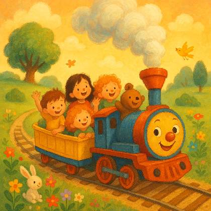 Illustration Le Petit Train Joyeux