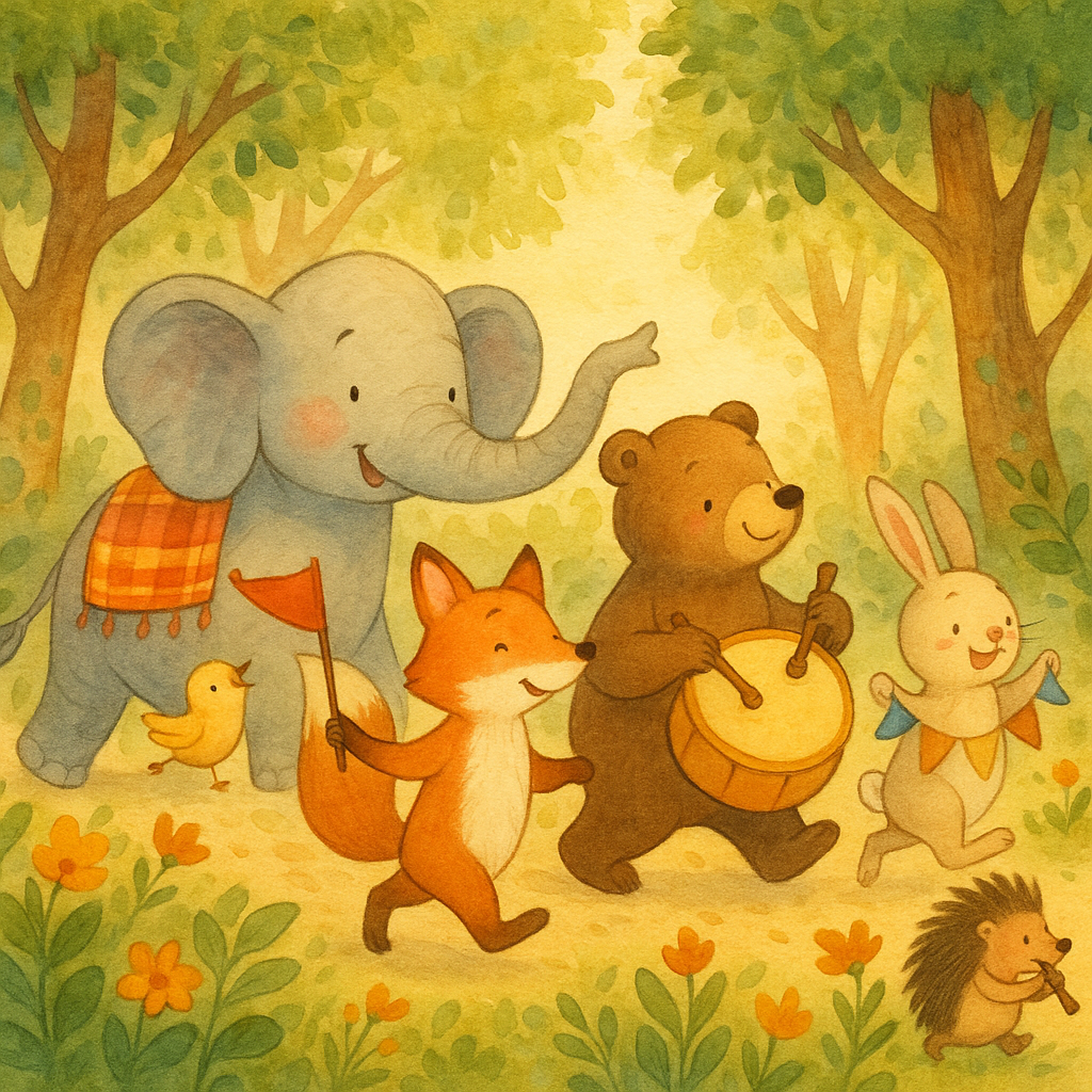 Illustration La Petite Parade des Animaux