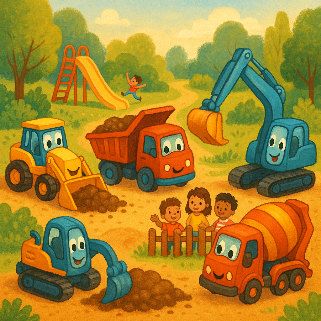 Illustration Les Engins Magiques du Chantier