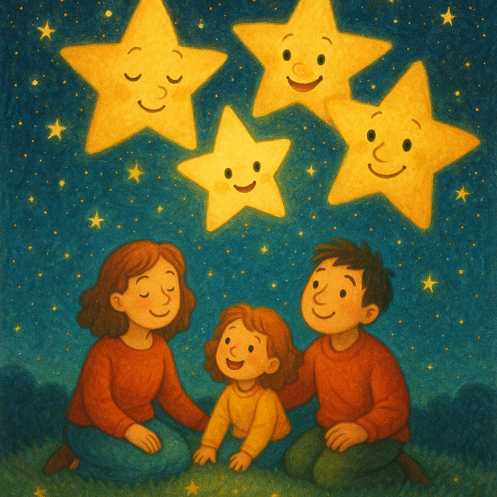 Illustration Les Étoiles Joyeuses