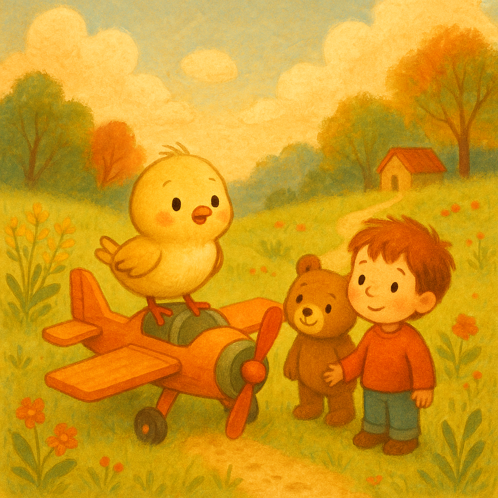 Illustration L'avion de Petit Oiseau