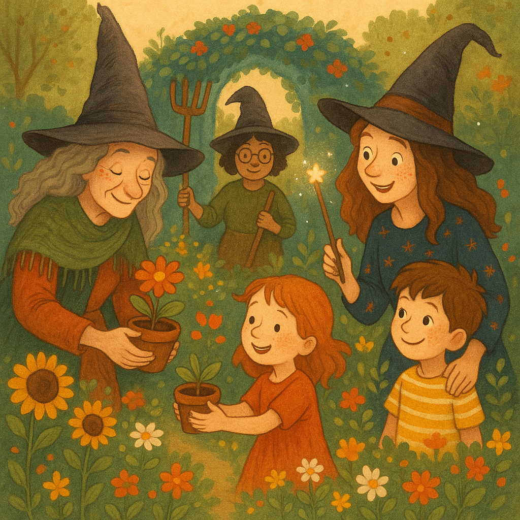 Illustration Les Sorcières du Jardin Enchanté