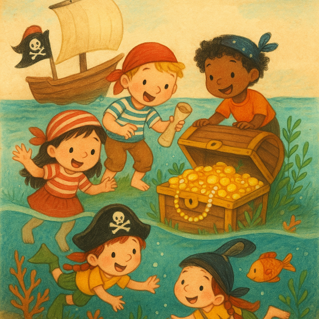 Illustration Les Pirates et le Trésor de l'Océan