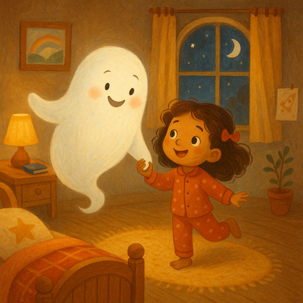Illustration Le Fantôme Amical de la Maison des Rêves