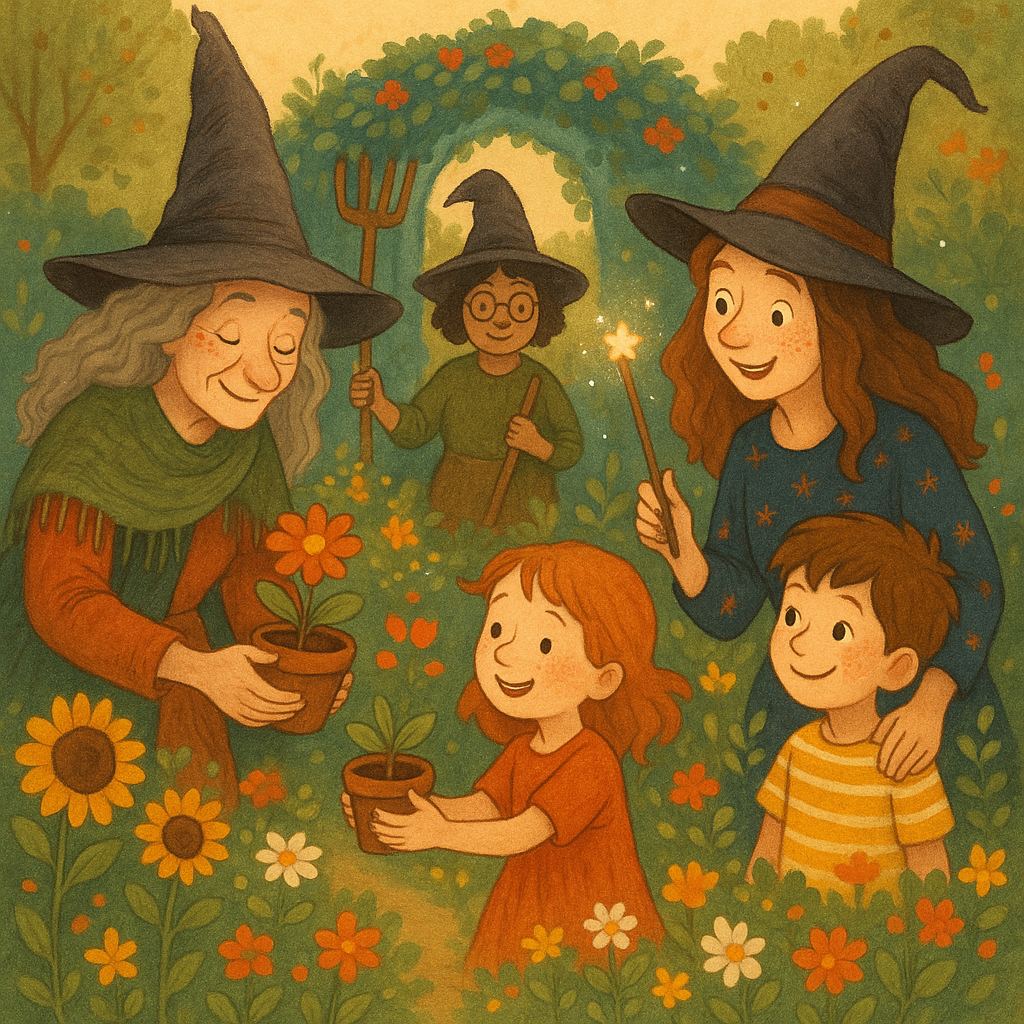 Illustration Les Sorcières du Jardin Enchanté