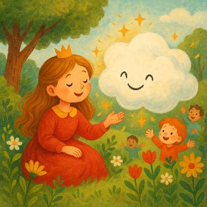 Illustration La Princesse et le Nuage Magique