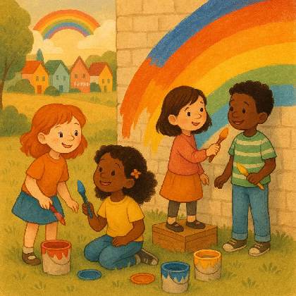 Illustration Les Couleurs de l'Amitié