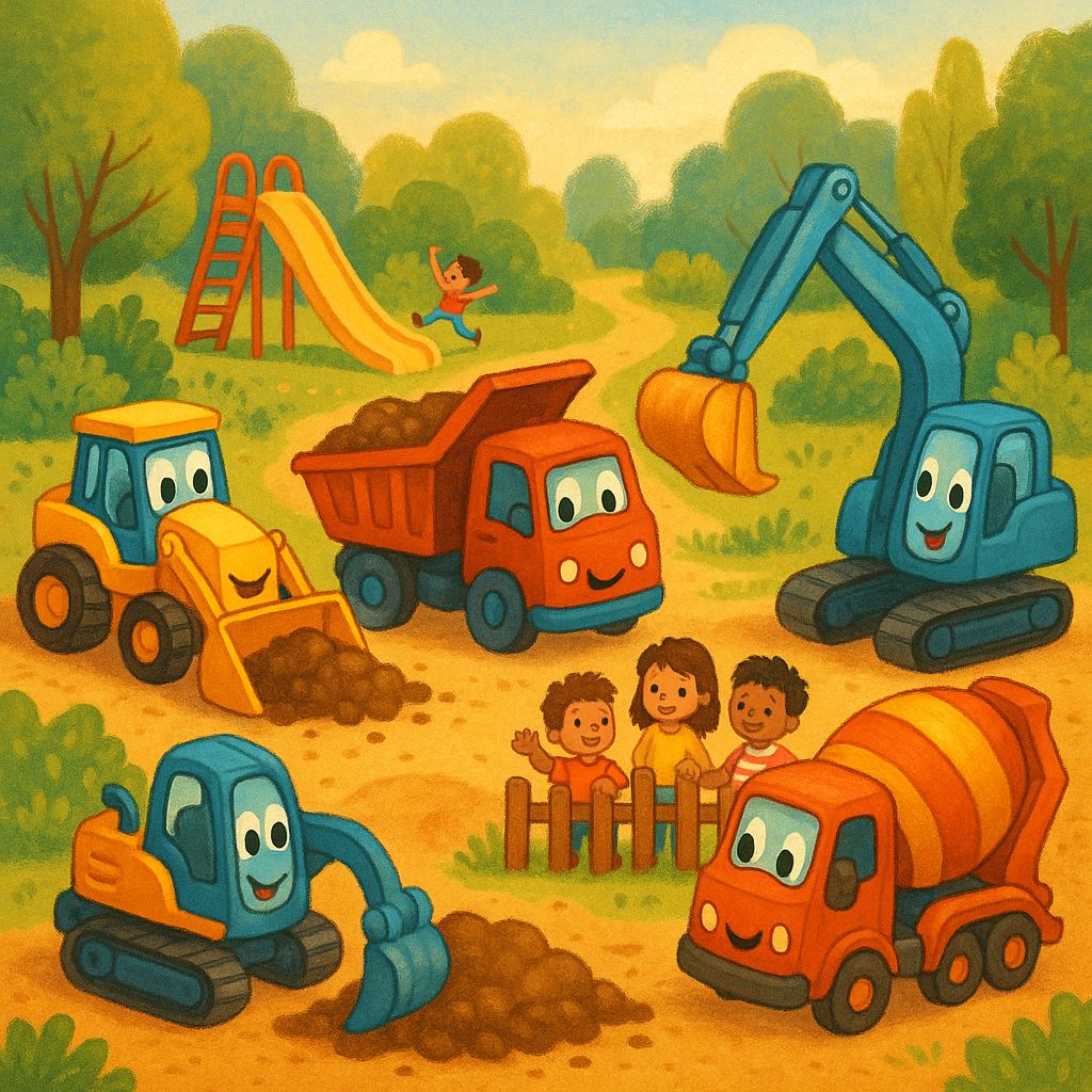 Illustration Les Engins Magiques du Chantier