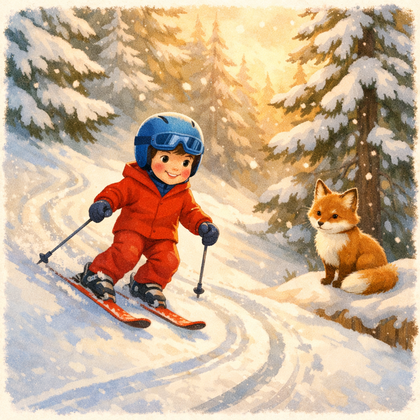 Illustration La Grande Descente de Noé dans la Forêt des Flocons