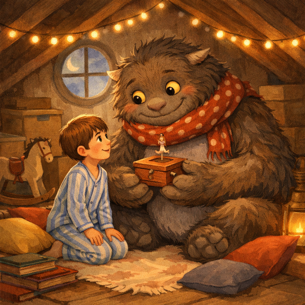 Illustration Milo et le Monstre du Grenier